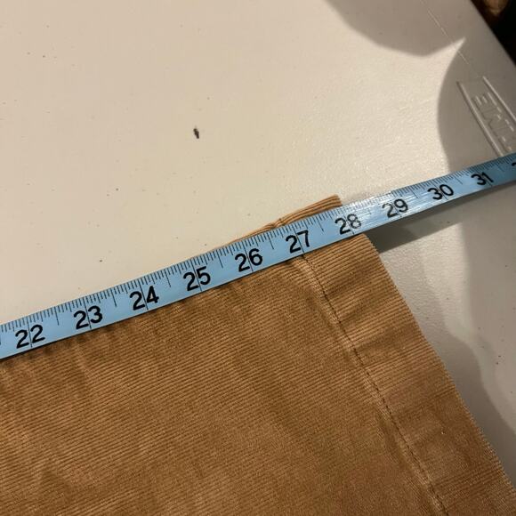 Uniqlo Tan Cotton Corduroy High Rise Wide Leg Trouser Pants Size Small 26/27 - Picture 11 of 14